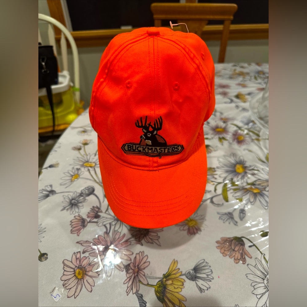 Buckmasters‎ Hunting Cap Mens Blaze Orange Adjustable Fishing Strapback Hat